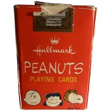 1971 PEANUTS Mini Miniature Playing Card Set HTF Football ...