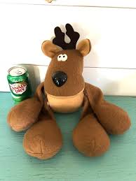 Vintage Large Hallmark Rodney Reindeer Stuffed Animal Xmas ...