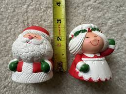 Vintage Hallmark Mr. & Mrs. Santa Claus Salt & Pepper ...