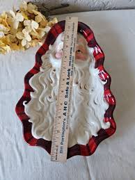 Vintage Hallmark Old World Santa Platter Snack Tray ...