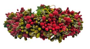 Buy Green & Red Pollens Bridal Hair Gajra online at low price