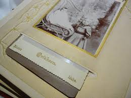 Antique Victorian Red Velvet Photo Album: Cabinet Card ...