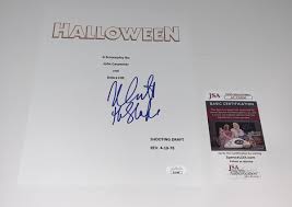 NICK CASTLE SIGNED HALLOWEEN FULL MOVIE SCRIPT MICHAEL MYERS ...
