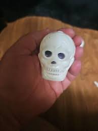 Vintage Halloween Hard Plastic Skull Light Covers Set Of 6 ...