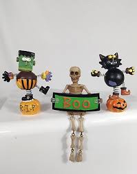 Vintage Halloween small table top/desk/shelf ornaments Lot of 3 - collectibles | eBay