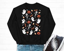 Halloween Doodles Sweatshirt, Halloween Little Things Shirt ...