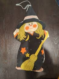 Vintage Halloween Decor Stitch Witch by Sew and Stuff | eBay