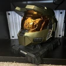 Microsoft Halo HT0660BASE Master Chief Helmet and Base with Cover for sale online | eBay