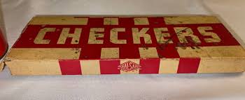 WWII PERIOD, Vintage Checkers by Halsam & Fiddle Sticks ...