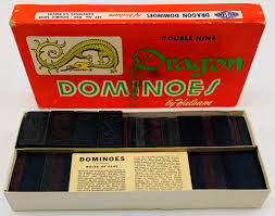 Double Nine Dragon Dominoes - Halsam - Very Good Condition ...