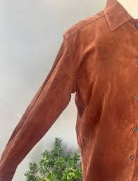 Vintage Brown Suede Leather Top or Jacket Sz M by Golden ...