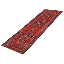 ECARPETGALLERY Hand-knotted Melis Vintage Red Wool Rug - 2'11 x 9'7 - Overstock - 39641296