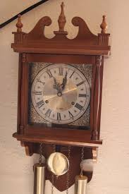 Vintage Hamilton 31 Day Drop Dial Striking Wall Clock - Works, Walnut Color | eBay