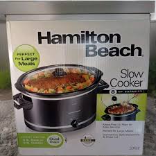 Hamilton Beach Large Slow Cooker Crock Pot 8 qt Oval ...