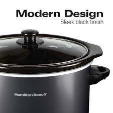Hamilton Beach 3-Quart Medium Slow Cooker (Black) 33231 at ...
