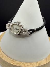 Art Deco New Old Stock Ladies Solid 14K Gold With Diamonds Bulova Watch With Boxes Mint Condition - Etsy