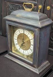 Hamilton Greenfield Manor Mantel Clock Hand Painted distressed Bronze and Blue | eBay