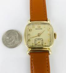 Vintage 1940's Hamilton Mechanical Wristwatch in yellow gold ...