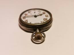 ANTIQUE RARE WW2 ERA MILITARY STYLE SILVER SWISS MEN'S POCKET WATCH "KOH-I-NOOR" | eBay