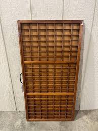 Sold at Auction: Oak Sectioned Printers Tray