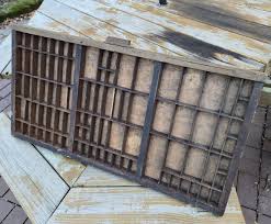 Antique Hamilton Co. Printer's Drawer Letterpress Type Tray ...