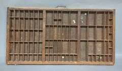 Wood Printers Tray, 32" x 16.5" - Mayo Auction & Realty