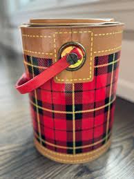 Vintage Hamilton Skotch Party Bucket: Red Plaid Retro Cooler ...