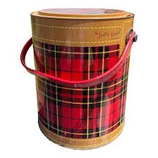 Vintage Plaid Skotch Kooler | Chairish