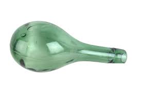 Antique Early 1900s Hand Blown Torpedo Round Bottom Green ...