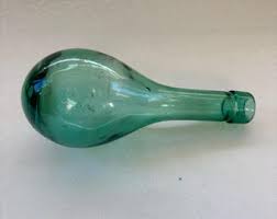 Vintage Blue Green Hand Blown Chianti Teardrop “VP ...