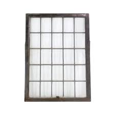 Reclaimed Wooden Frame Leaded Glass Window | Olde Good Things