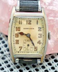 1932 Hamilton Webster Deco Dress 28mm Vintage Mens Wrist ...