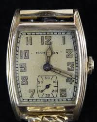 Lot - VINTAGE HAMILTON MEN'S GOLD FILL TANK WATCH