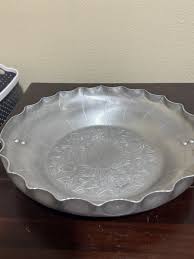 Vintage Aluminum Serving Tray Dish Kitchen Home Decor | eBay
