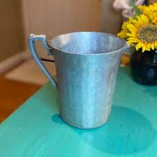 Vintage Hammered Aluminum Pitcher / Canterbury Arts Hammered Aluminum Pitcher / Planter / Water Pitcher / Kitchen Decor / Flower Vase - Etsy