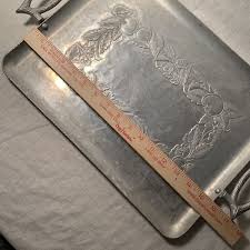 Vintage Rectangular Forged Everlast Aluminum Serving Tray With Handles 16” X 12” | eBay