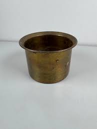 Vintage Solid Heavy Brass Planter Pot. 3” T X 5” W. Great Patina That Can Be Polished Up. Functional Container That is Useful in Any Room. - Etsy