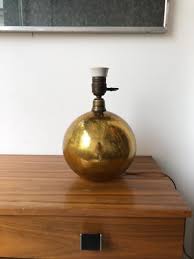 1960's vintage GLASS table LAMP | eBay