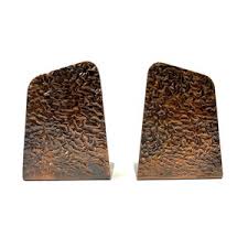 Stunning Brutalist Copper Pair Bookends Artist Signed Germany 1960 - Etsy India