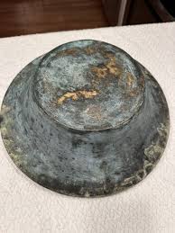 1900s Victorian Antique Ceremonial Bowl, Chinese, Patinated Brass, Dish, Qing | eBay