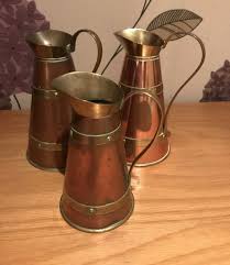 3 Solid Brass Copper Jars, Vintage - Etsy