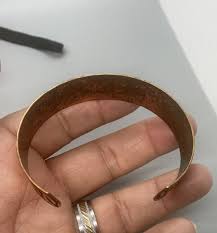 Vintage copper circle link design cuff bracelet | eBay Australia