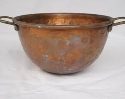 Vintage Hammered Copper Mixing Bowl Hand Made, 1930s - Etsy