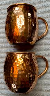 THIRSTY MULES Moscow Mule 100% Copper Mugs | eBay