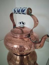 Old Vtg Copper Teapot Kettle Measuring Cup Creamer LOT of 2 ...