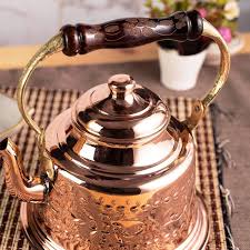 Hand-Engraved Solid Copper Kettle | ANATOLIACRAFT | Wolf ...