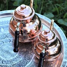 Copper Teapot with Warmer, Teapot Warmer Samovar, Tea Maker ...