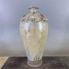9.2" China Silver Light Kiln Porcelain Gold Silver Glaze ...