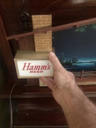 REPLACEMENT GOLD FRAME & LOGO PANEL Hamm's Beer Sign Starry Skies | eBay