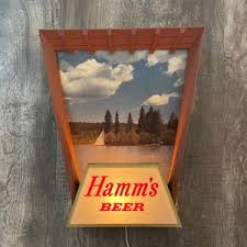 1950s HAMMS LIGHTED BREWERIANA: Vintage Hamms Sailboat Lake Lighted Sign - Works - Etsy